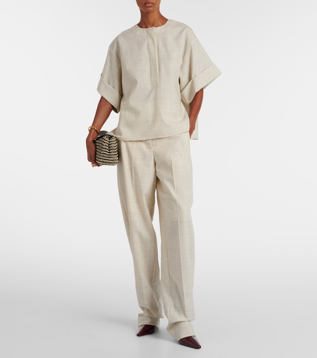 JOSEPH Zen virgin wool wide-leg pants