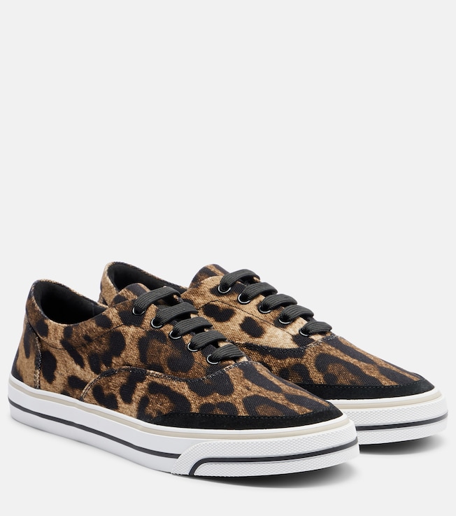 Dolce&Gabbana Leopard-print canvas sneakers