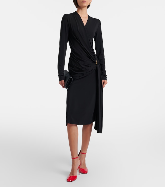 Ferragamo Draped jersey midi dress