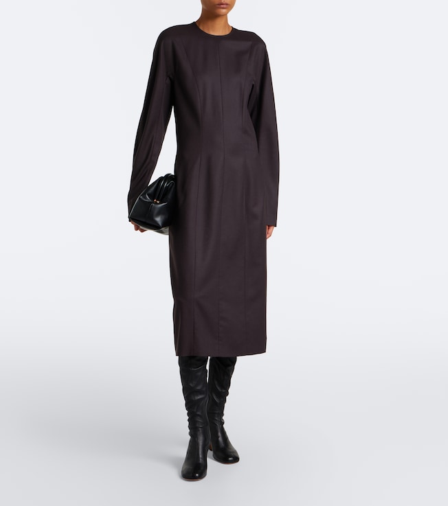 Stella McCartney Stella McCartney Wool flannel midi dress