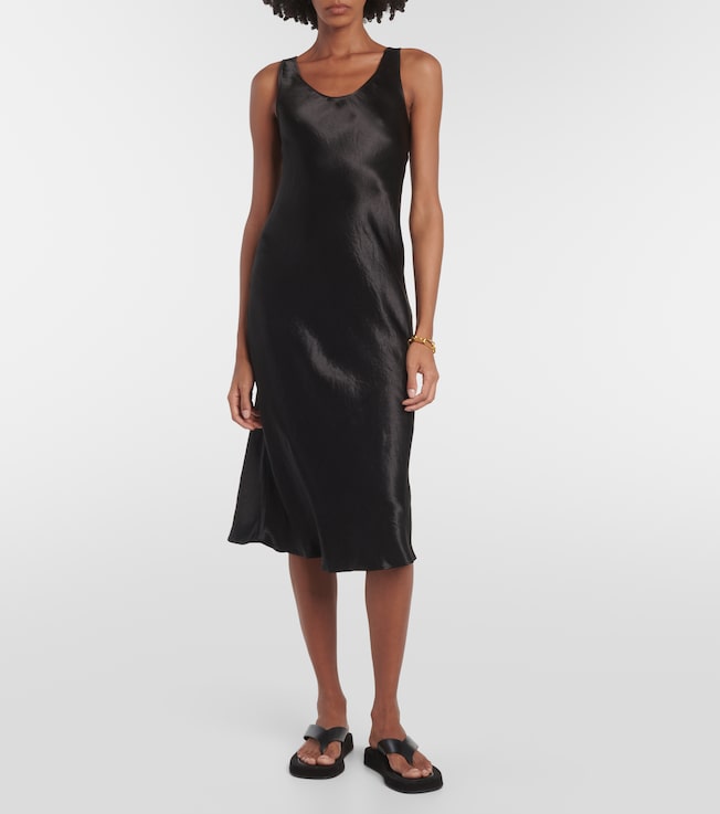 Max Mara Talete satin midi dress