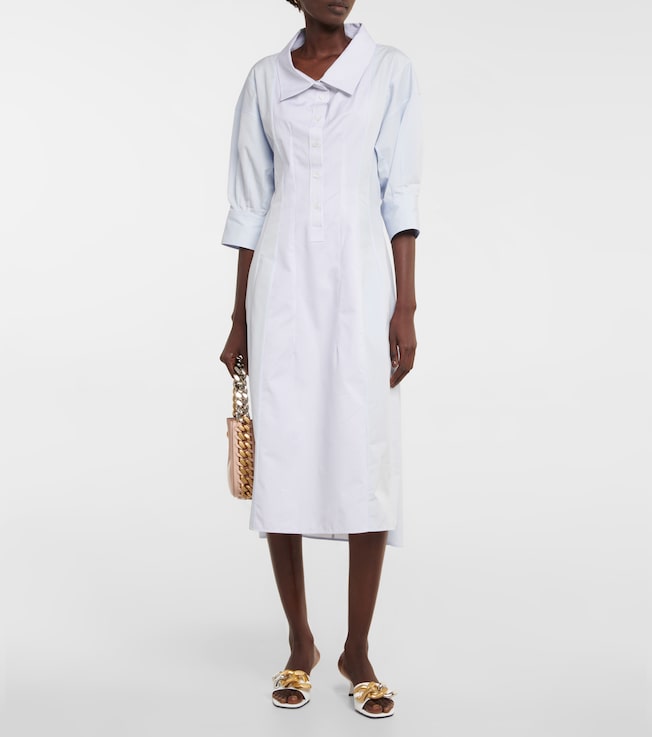 Stella McCartney Cotton poplin midi shirt dress