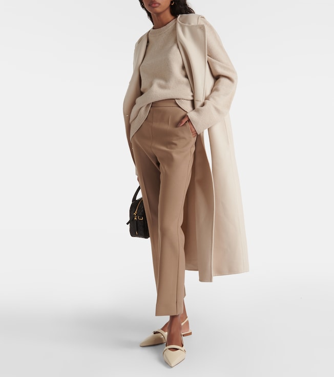 Max Mara Nepeta wool-blend crêpe straight pants
