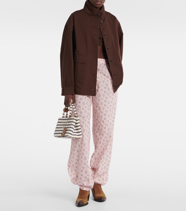 Prada Oversized cotton field jacket