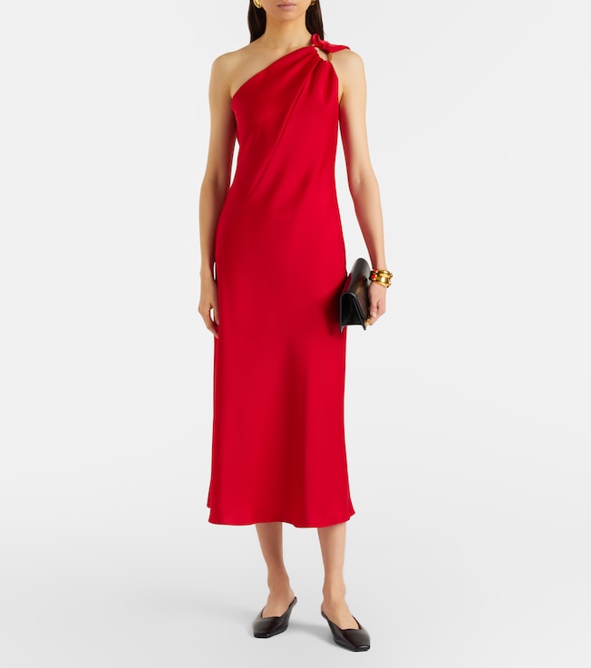 Max Mara Entrata satin midi dress