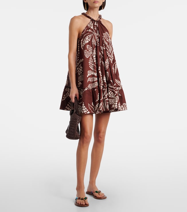 Poupette St Barth Cleo printed cotton minidress