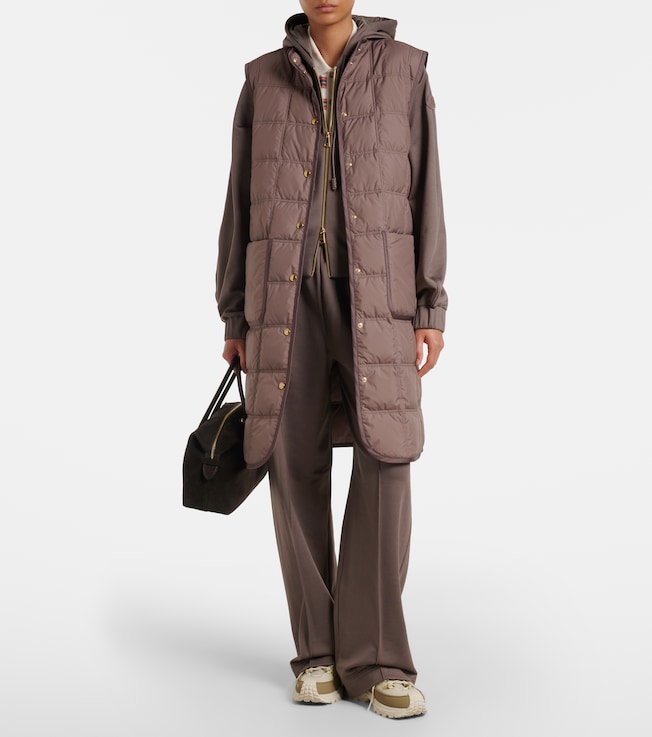 Moncler Cygnette belted quilted down vest