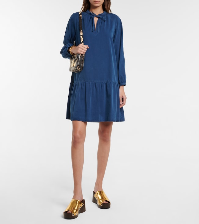 A.P.C. Natalia cotton-blend minidress