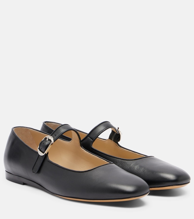 LE MONDE BERYL Leather ballet flats