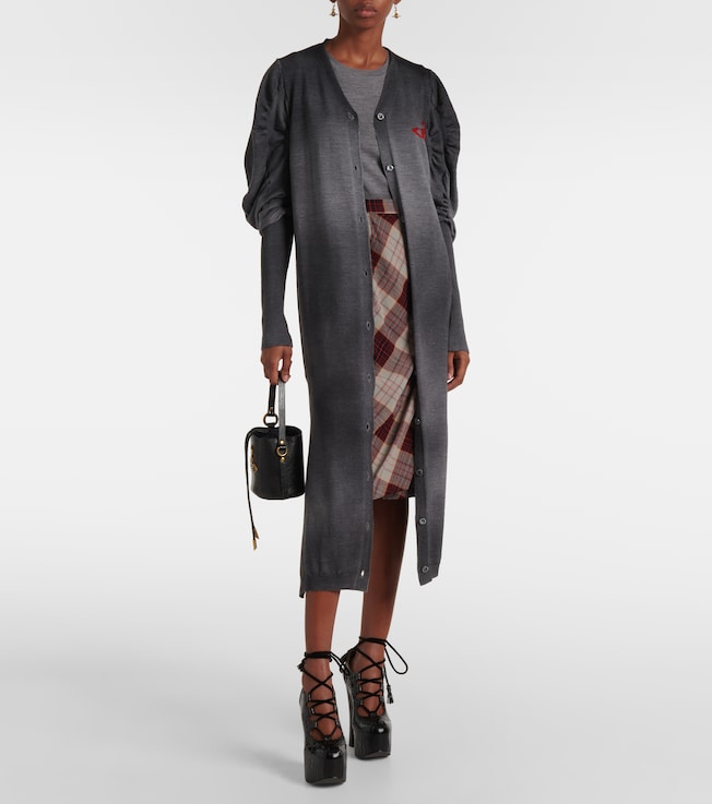 Vivienne Westwood Orb ruched wool sweater dress