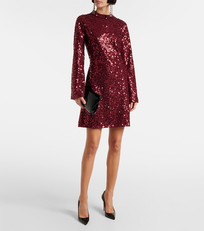 SIMKHAI Safia sequined minidress