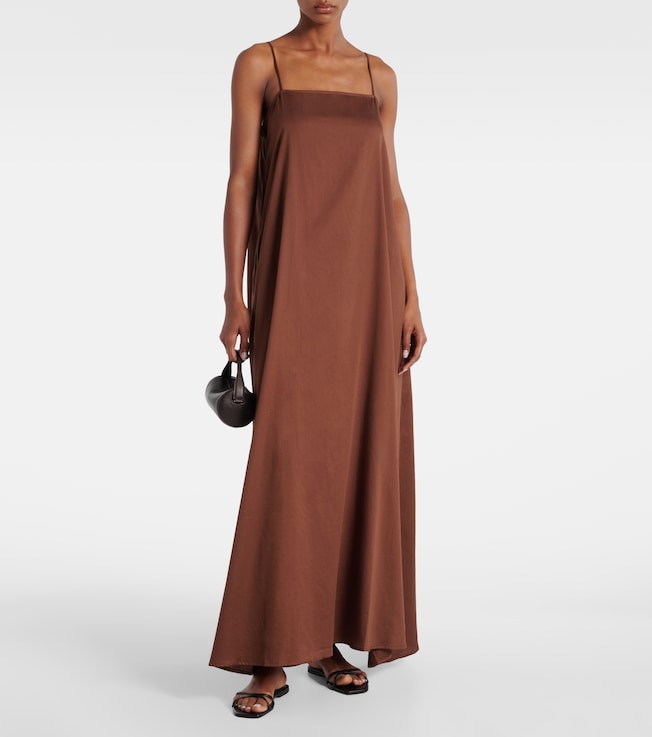 LESET Yoko cotton maxi dress