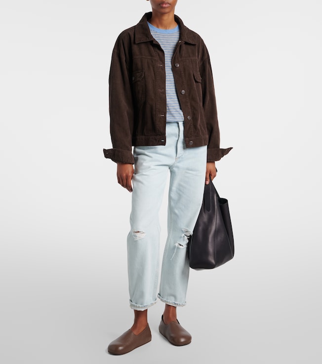 Citizens Of Humanity Dahlia distressed low-rise wide-leg jeans