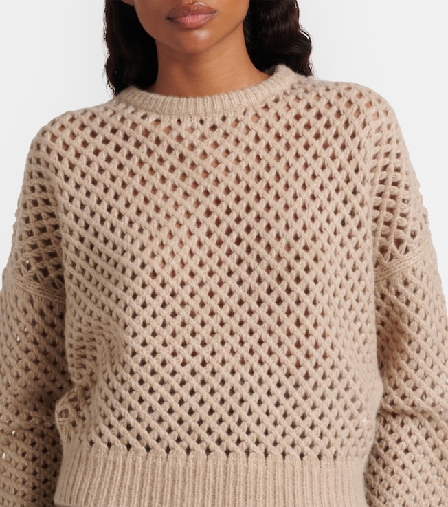  Max Mara Essen open-knit cashmere and silk sweater