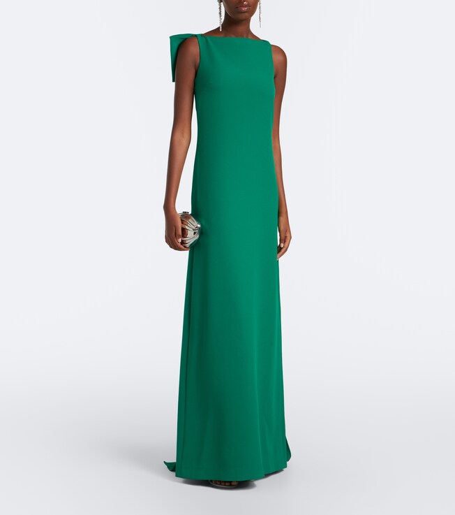 Safiyaa Mallory crêpe gown