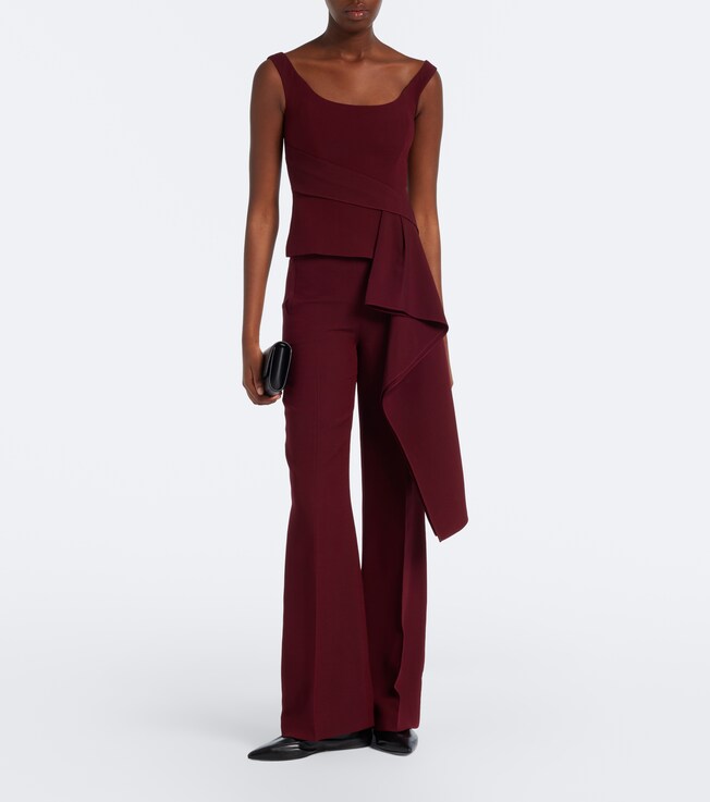 Roland Mouret Wool and silk wide-leg pants
