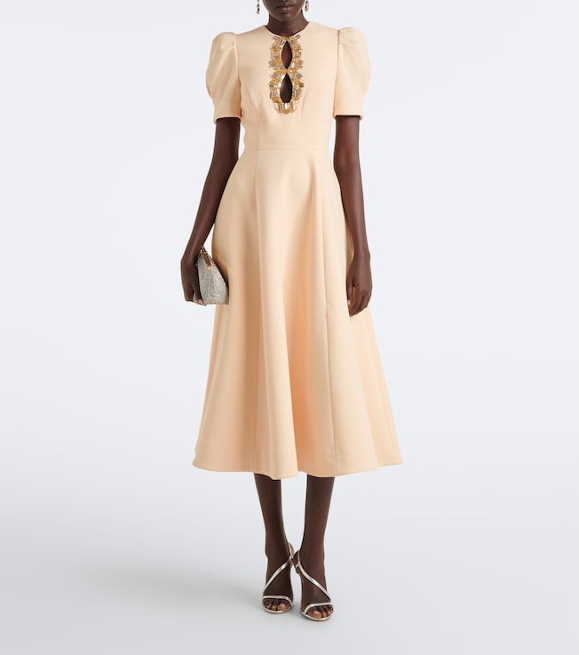 Rebecca Vallance Alexandrite embellished midi dress