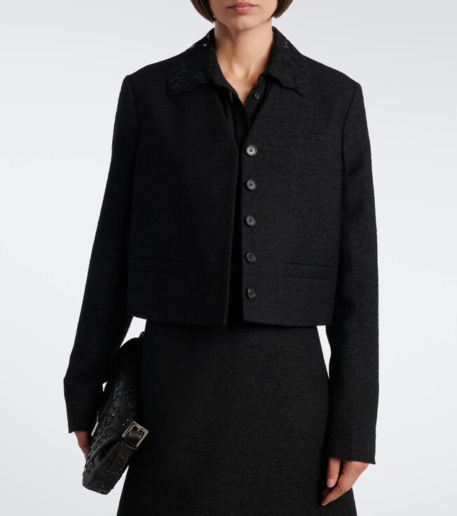 Fendi Wool-blend bouclé jacket