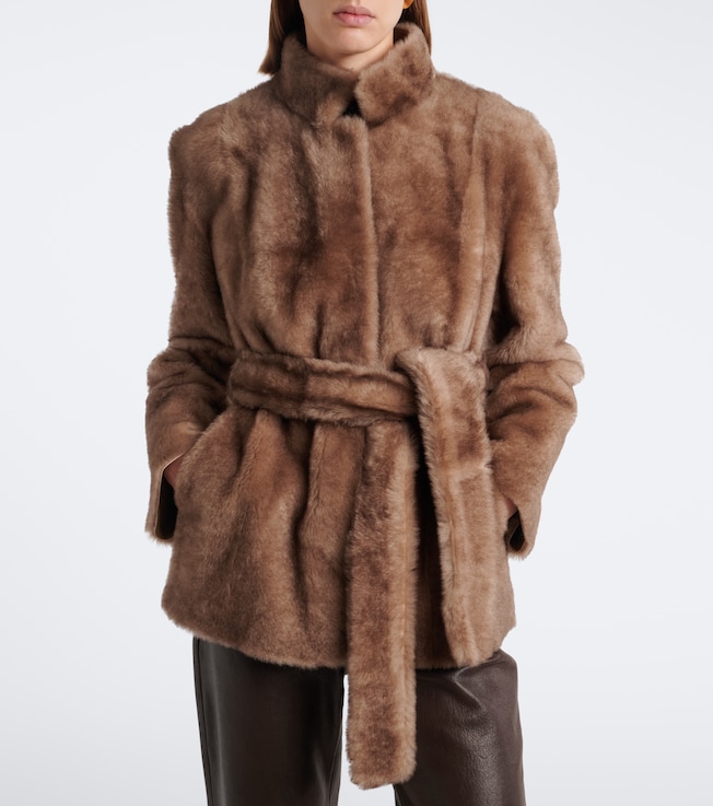 NOUR HAMMOUR Elsa shearling jacket