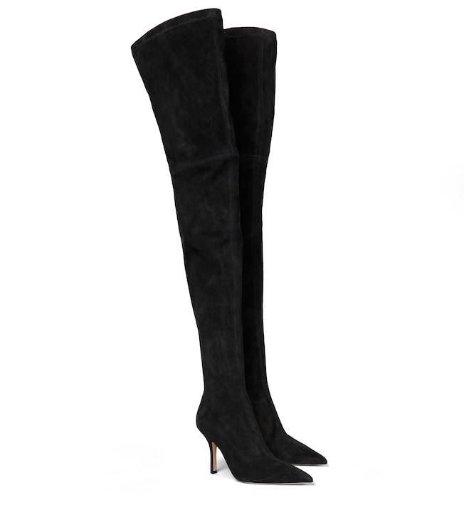 Paris Texas Suede knee-high boots