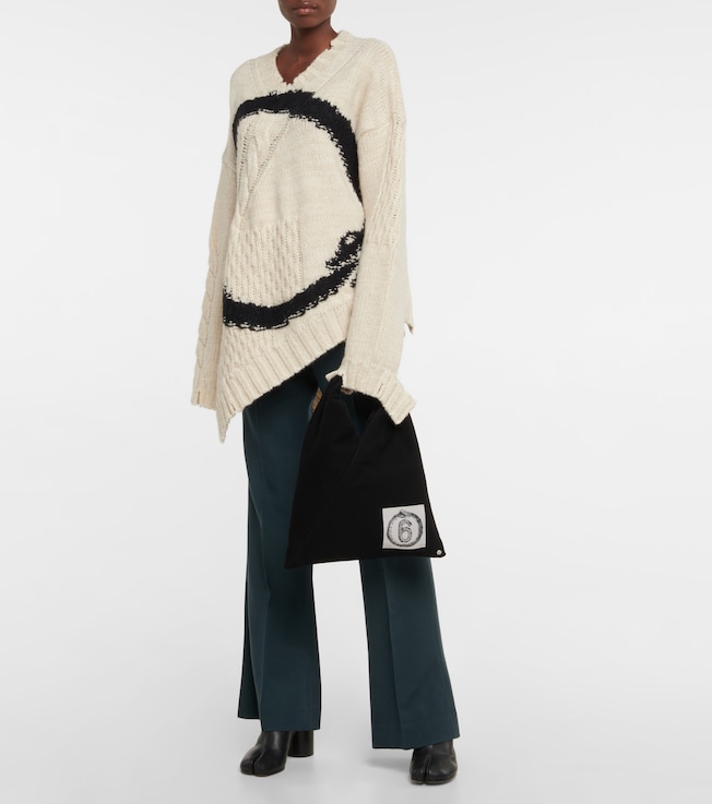 MM6 Maison Margiela Wide-leg wool-blend pants