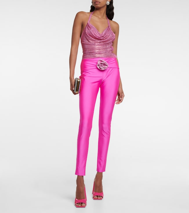 GIUSEPPE DI MORABITO Embellished cowl-neck top