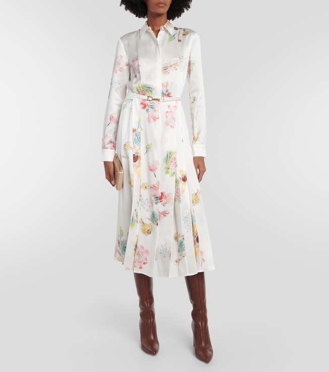 Gabriela Hearst Jane floral silk midi dress
