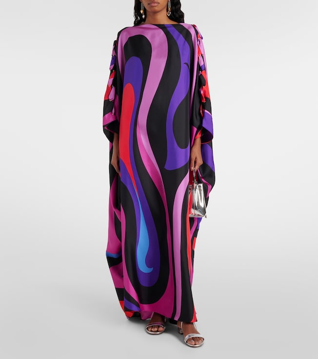 Pucci Marmo silk twill kaftan