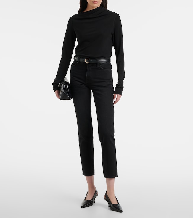 TOTEME Low-rise tapered jeans