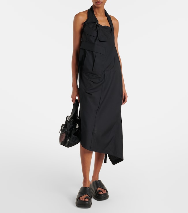 Junya Watanabe Halterneck wool midi dress