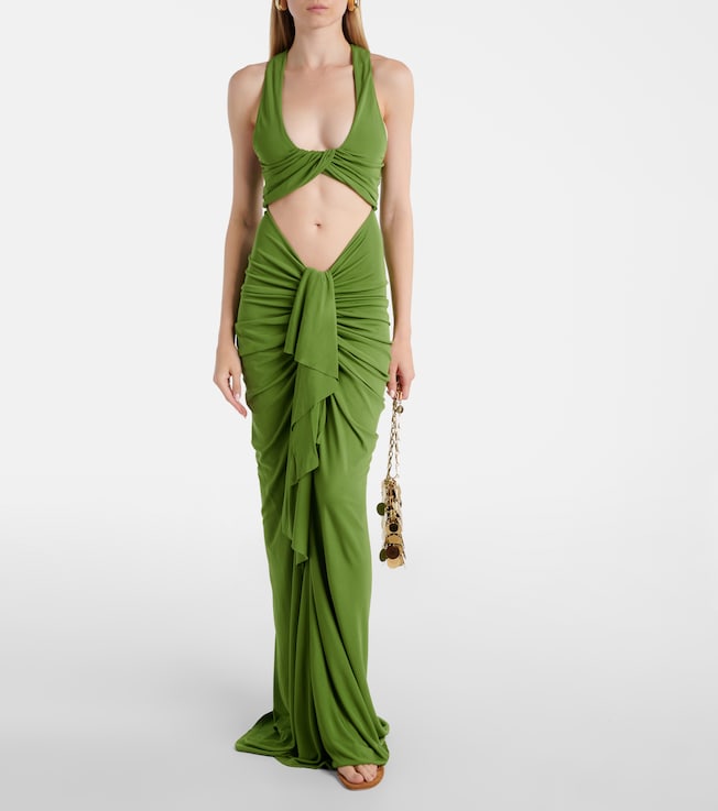 Christopher Esber Vivenda draped jersey maxi dress