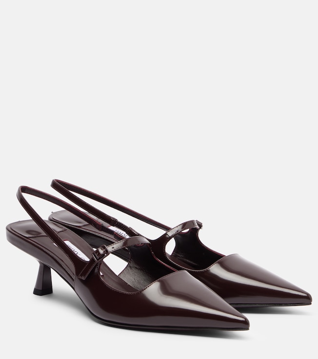 JIMMY CHOO Jimmy Choo Didi 45 leather slingback pumps
