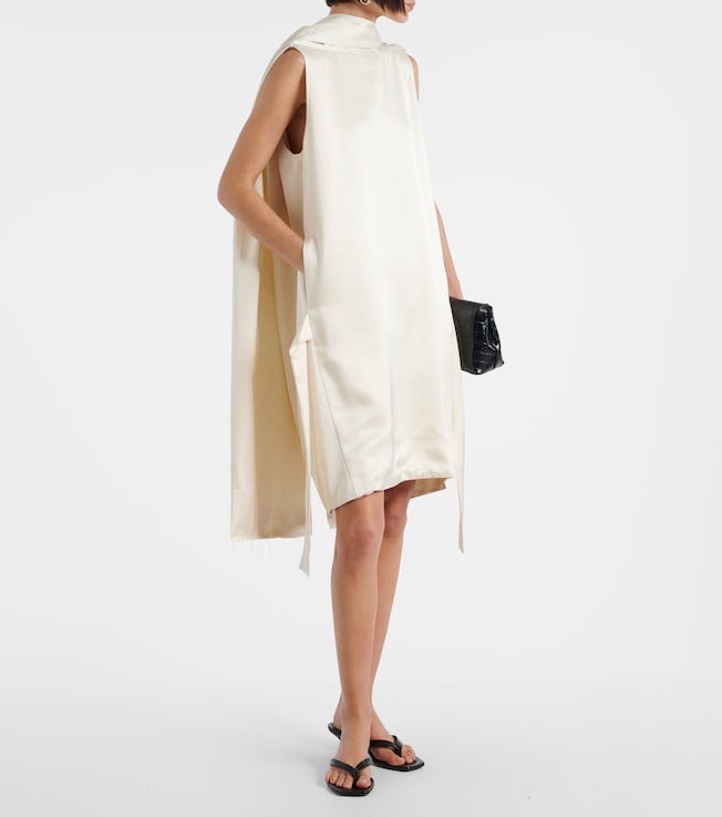 TOTEME Cocoon deconstructed satin minidress
