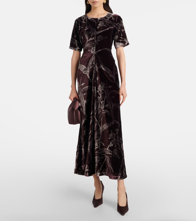 La DoubleJ Angelica printed satin midi dress