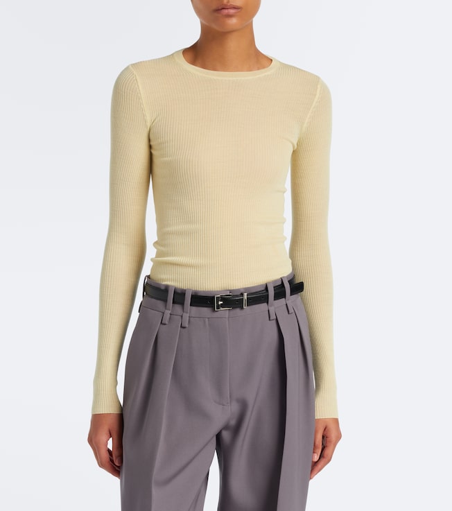 Jil Sander Ribbed-knit wool sweater