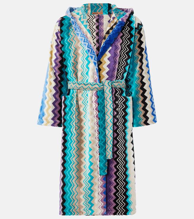 Giacomo hooded cotton bathrobe | Missoni