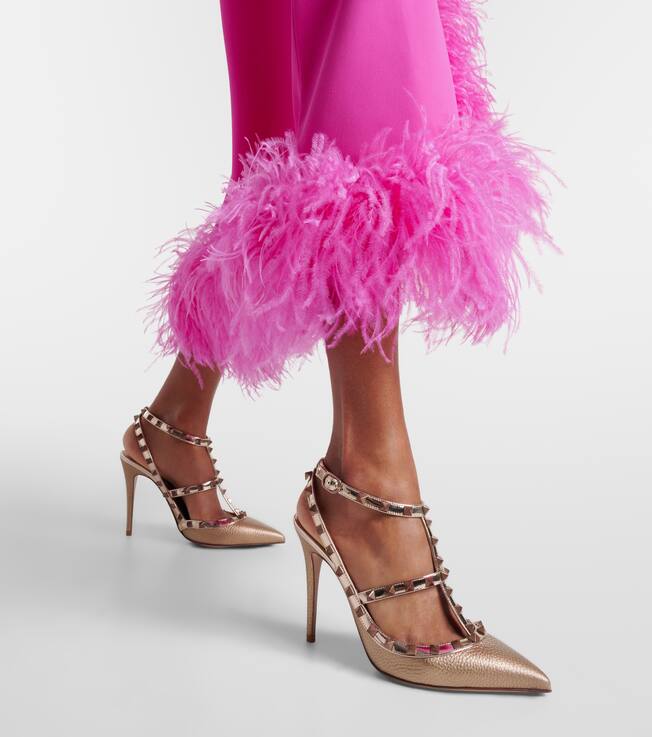 Rockstud metallic leather pumps | Valentino Garavani