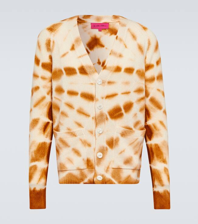 Tie-dye linen and cotton cardigan | The Elder Statesman