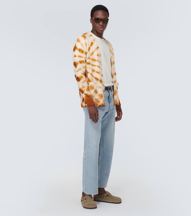Tie-dye linen and cotton cardigan | The Elder Statesman