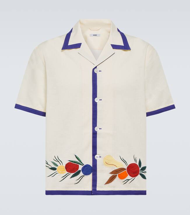 Fruit Bunch appliqué shirt | Bode