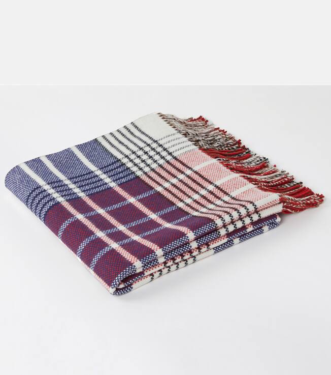 Checked wool and cashmere throw | Burberry