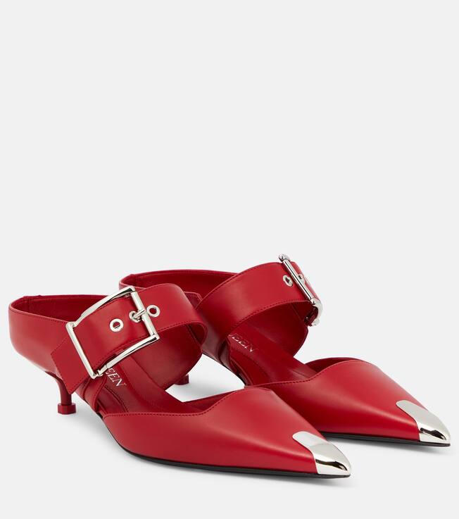Punk 40 leather mules | Alexander McQueen