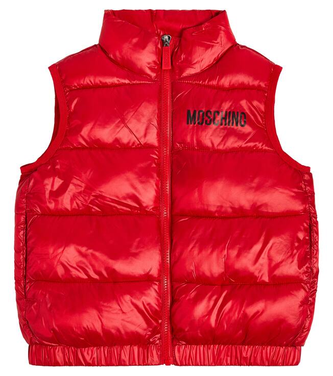 Logo quilted gilet | Moschino Kids