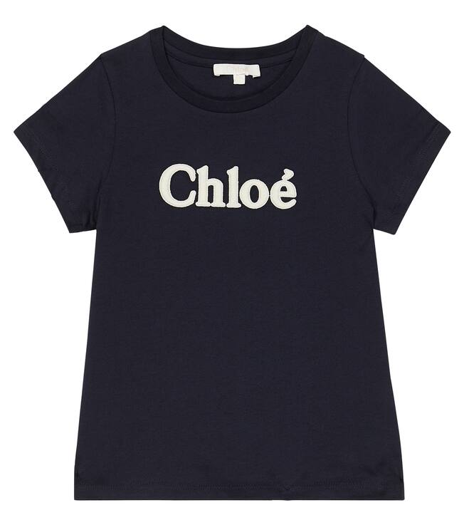 Logo cotton-jersey T-shirt | Chloé Kids