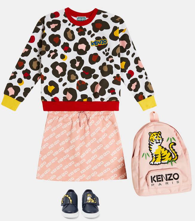 Printed cotton sweatshirt | Kenzo Kids
