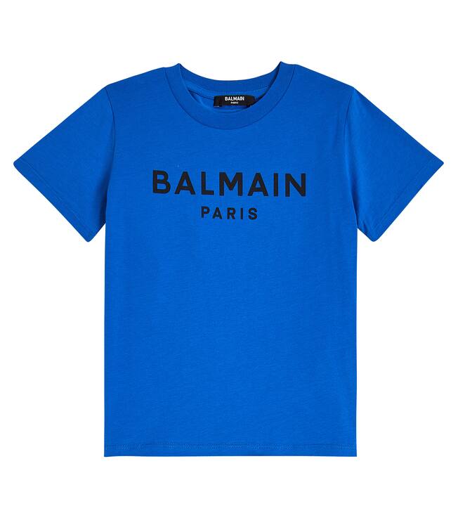 Logo cotton jersey T-shirt | Balmain Kids
