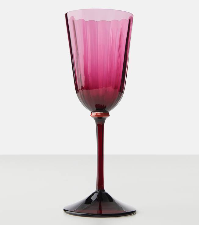 Pineapple Rainbow set of 4 wine glasses | La DoubleJ