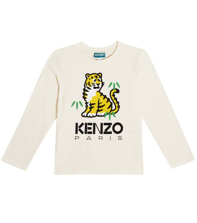 Printed cotton jersey T-shirt | Kenzo Kids