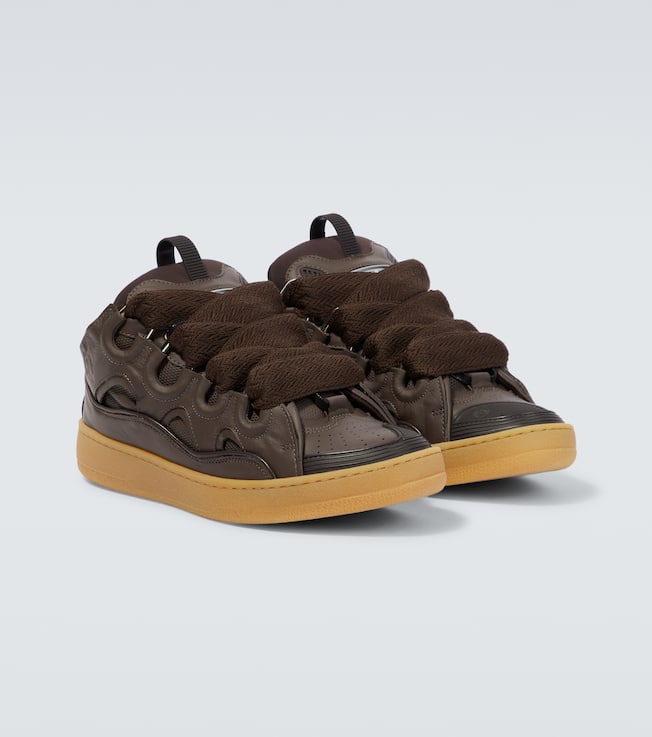 curb皮革运动鞋 | lanvin