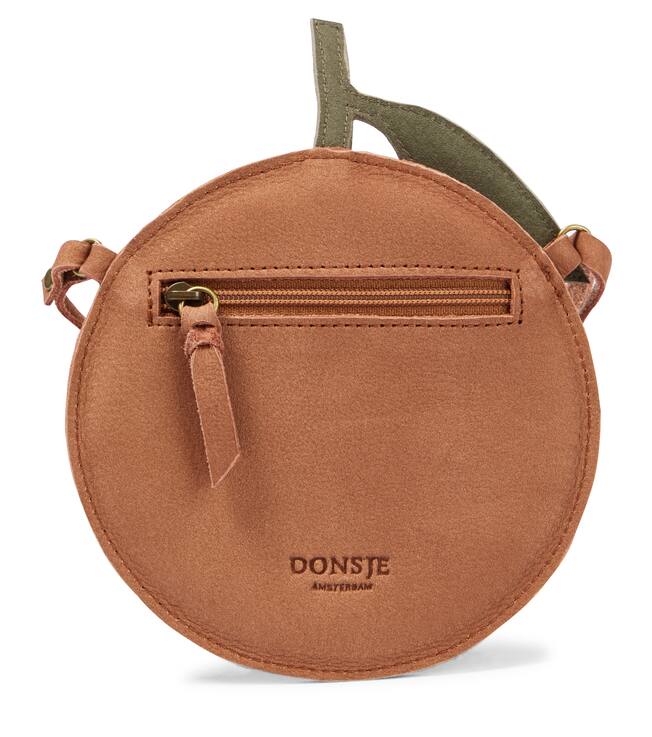 Nanoe Grapefruit leather shoulder bag | Donsje